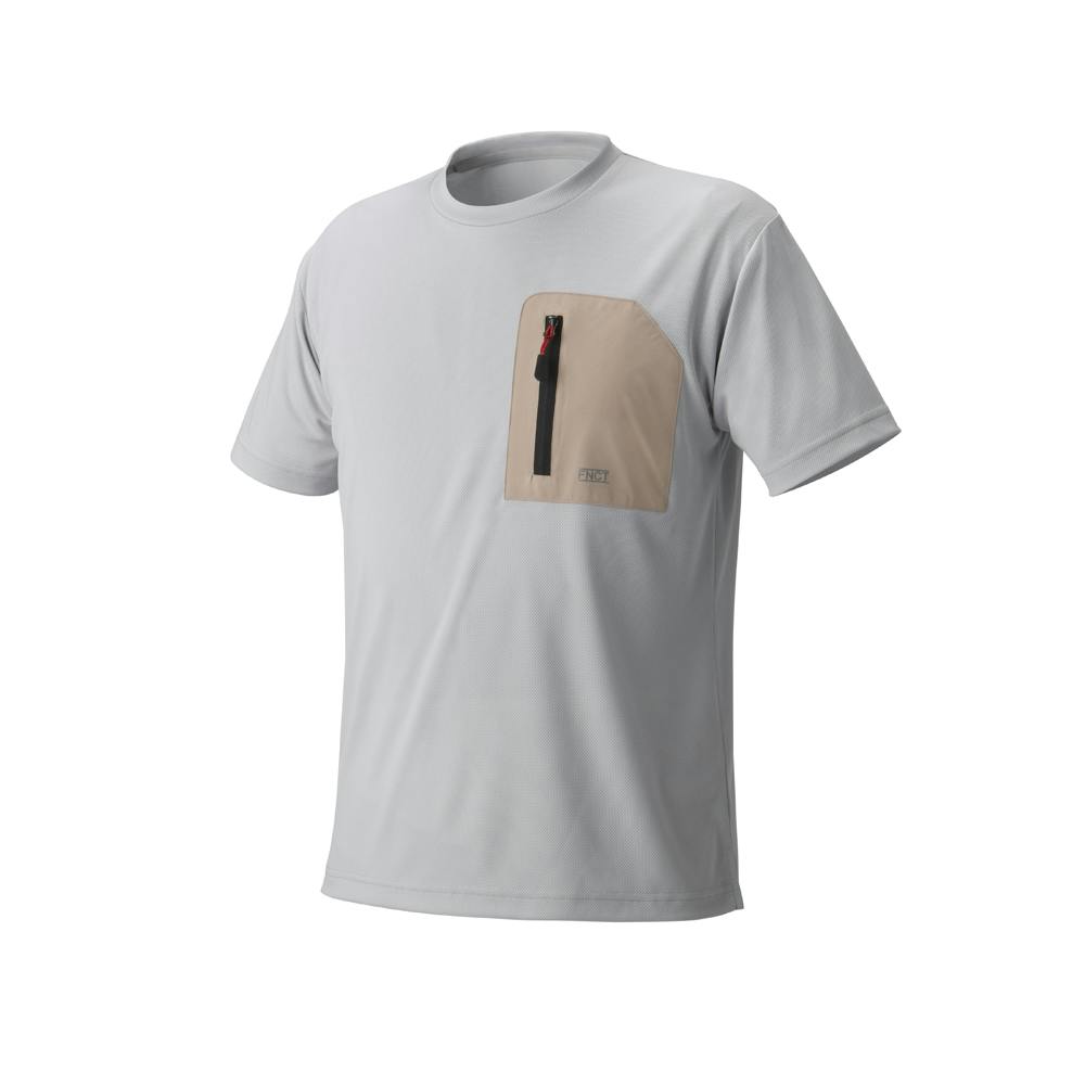 アイリスオーヤマ 半袖ポケット付 Tシャツ XL ライト グレー FC21203-LGXL【別送品】