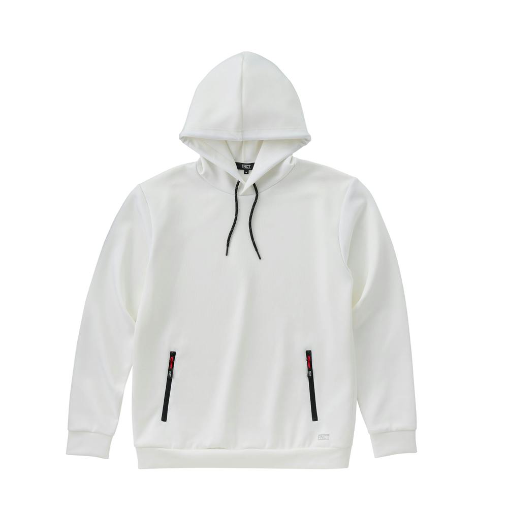 アイリスオーヤマ ストレッチフーディープルオーバー 3L ホワイト FC21403-WH3L【別送品】