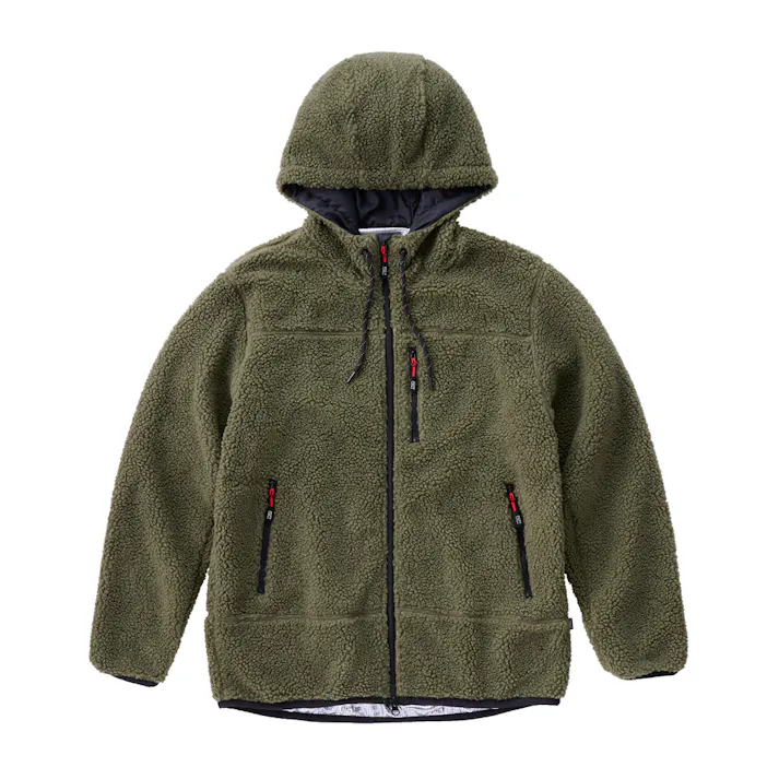 アイリスオーヤマ あったか裏アルミボアパーカー L カーキ FC21501-KHL【別送品】