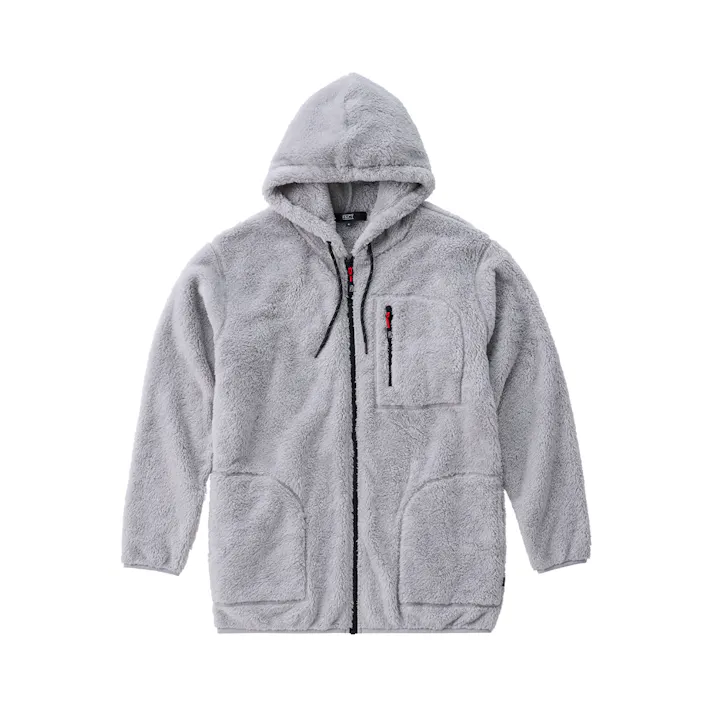 アイリスオーヤマ あったかボアフリースパーカー L ライト グレー FC21503-LGRL【別送品】