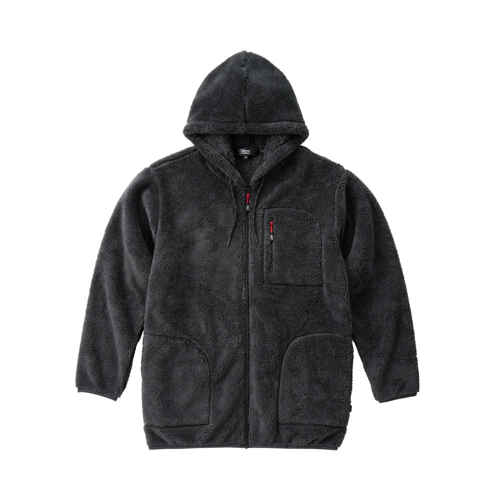 アイリスオーヤマ あったかボアフリースパーカー M チャコール グレー FC21503-CGRM【別送品】