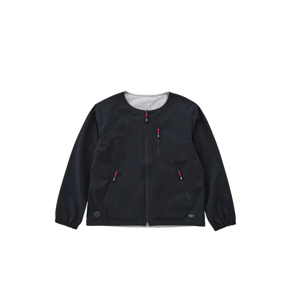 アイリスオーヤマ 撥水リバーシブルヒートブルゾン S ブラック/グレー FC21611-B/GS【別送品】