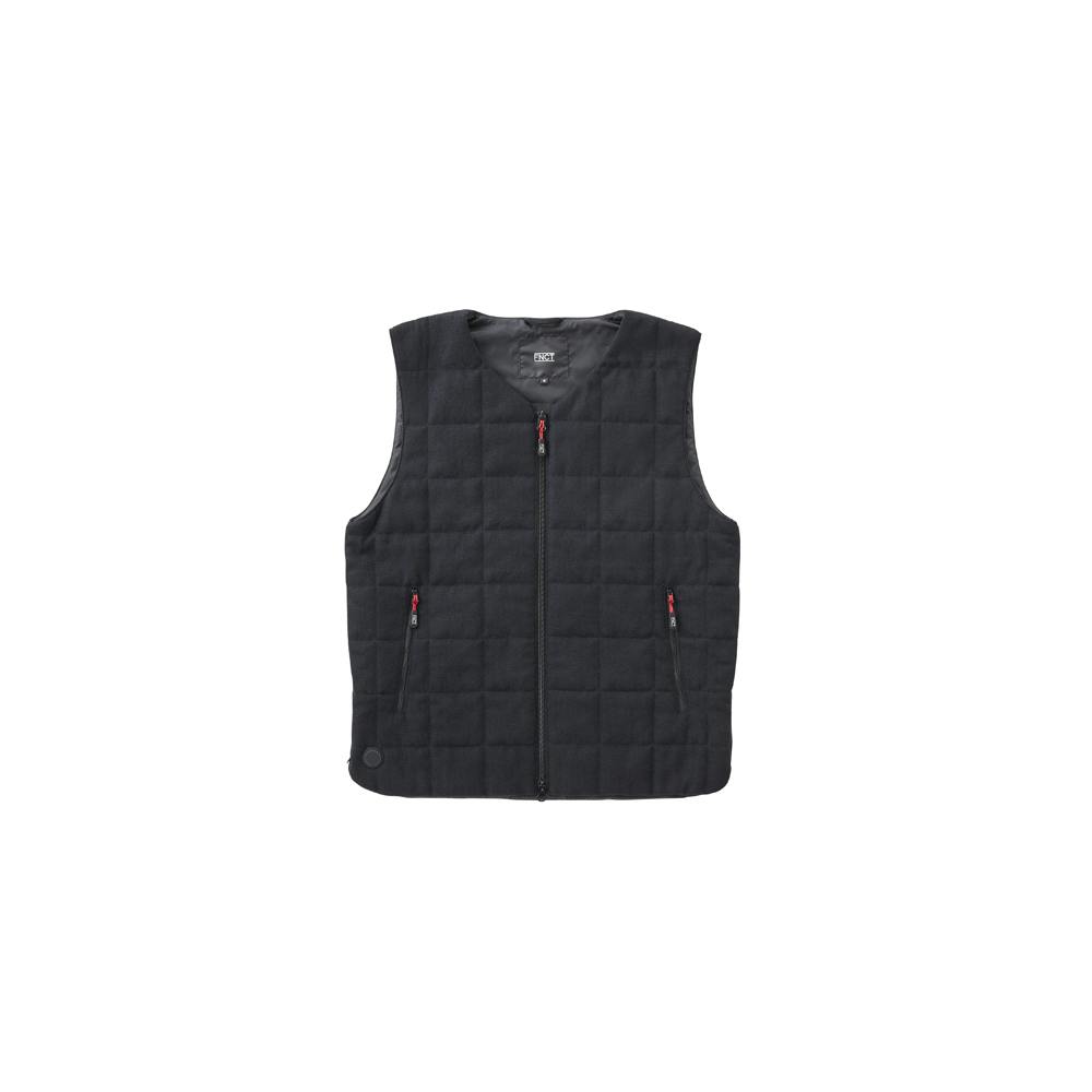 アイリスオーヤマ ツイード調ヒートベスト L ネイビー FC21612-NVL ヒーターベスト・パーカー