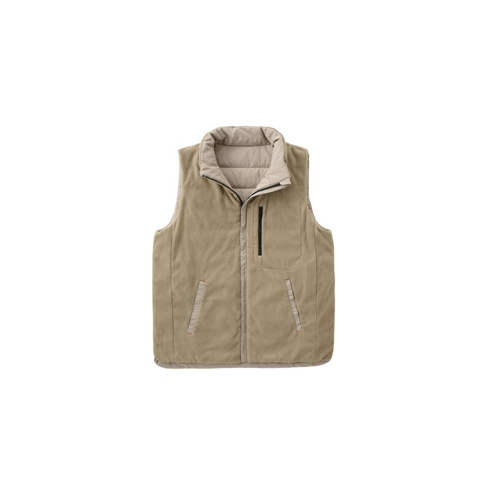 アイリスオーヤマ リバーシブル ヒートベスト L ベージュ FC21613-BEL