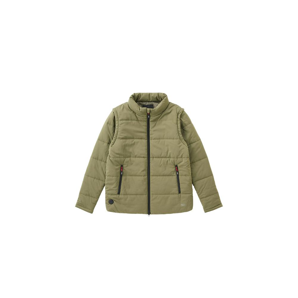 アイリスオーヤマ 袖取り外し2way ヒートジャケット L カーキ FC21614-KHL【別送品】