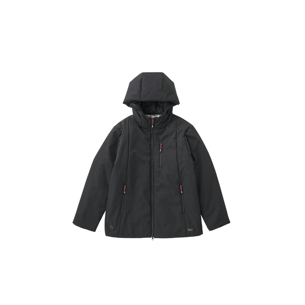 アイリスオーヤマ 裏アルミヒート 中綿 ジャケット M ブラック FC21617