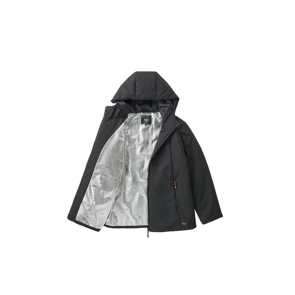 アイリスオーヤマ 裏アルミヒート 中綿 ジャケット L ブラック FC21617