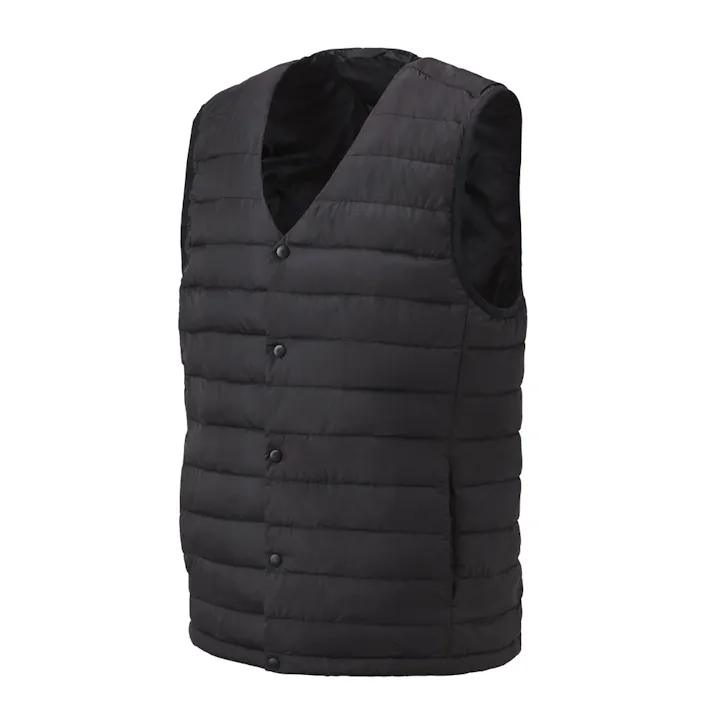 アイリスオーヤマ メンズヒートベスト セット L ブラック GT21622-BKL【別送品】