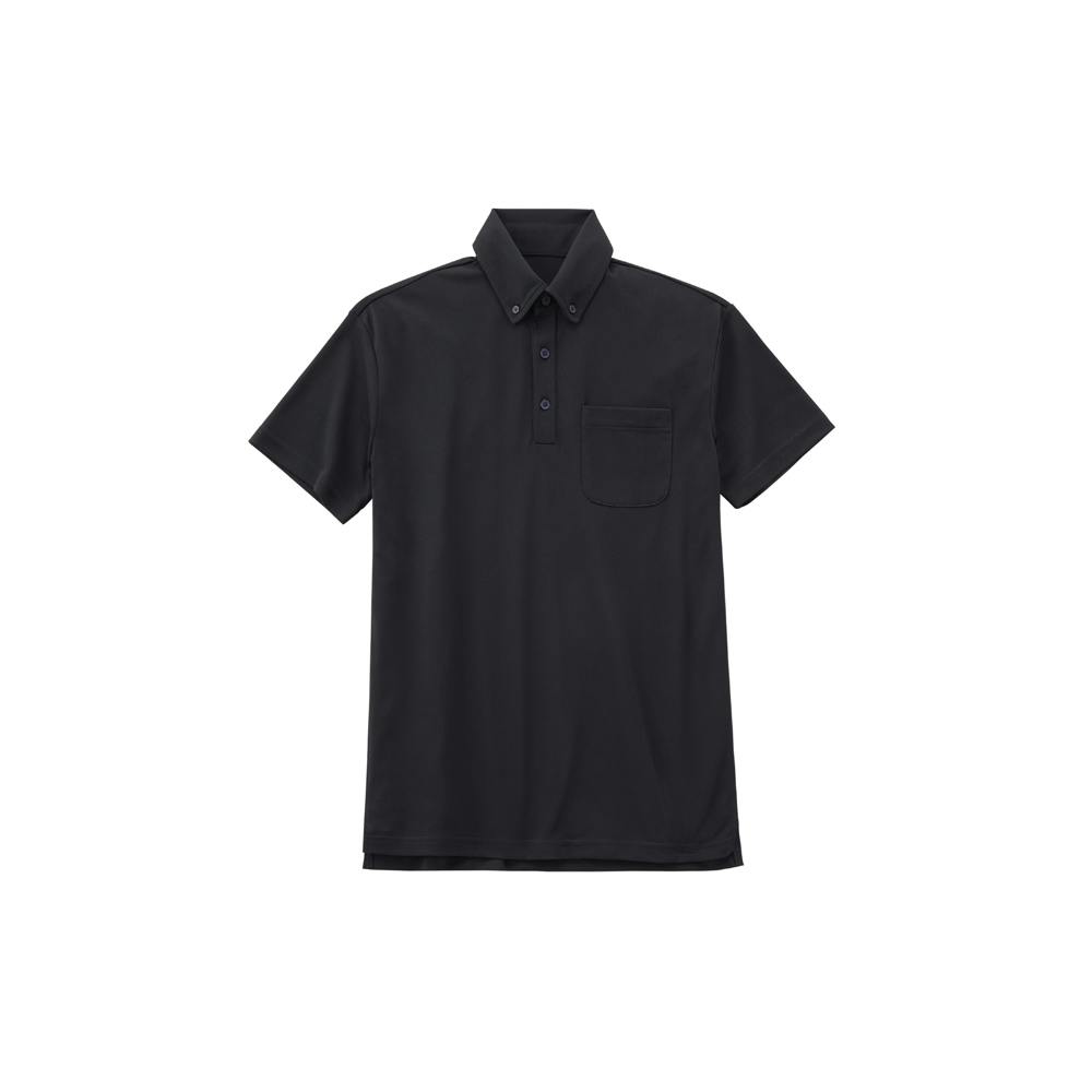 アイリスオーヤマ UVポロシャツ XL ブラック FC22101-BKXL【別送品