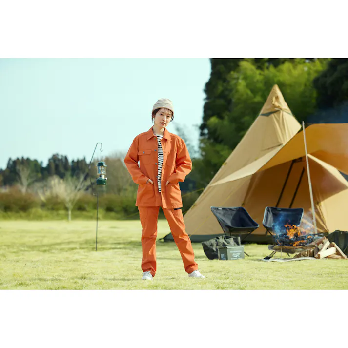 アイリスオーヤマ ファイヤープルーフカバーオール S オレンジ FC22106-ORS【別送品】