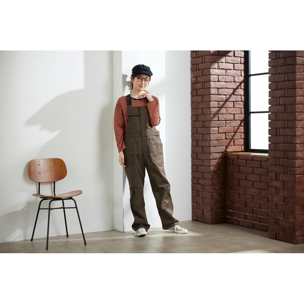 アイリスオーヤマ ファイヤープルーフ オーバーオール M ブラウン