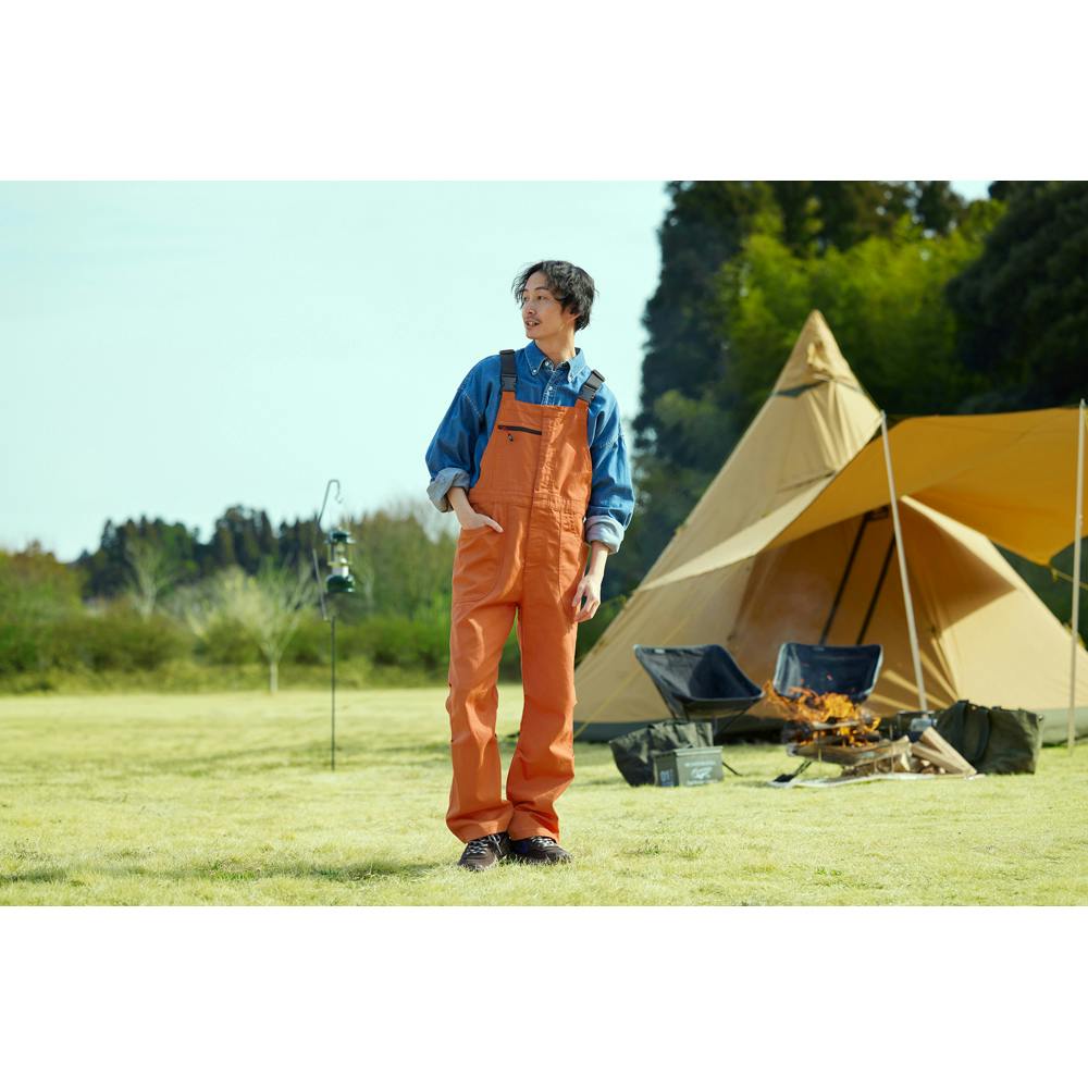 アイリスオーヤマ ファイヤープルーフ オーバーオール XL オレンジ