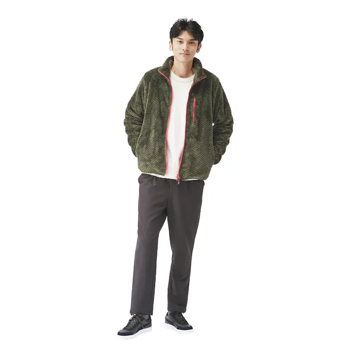 アイリスオーヤマ ボアヒートブルゾン L カーキ FC22601-KHL【別送品】