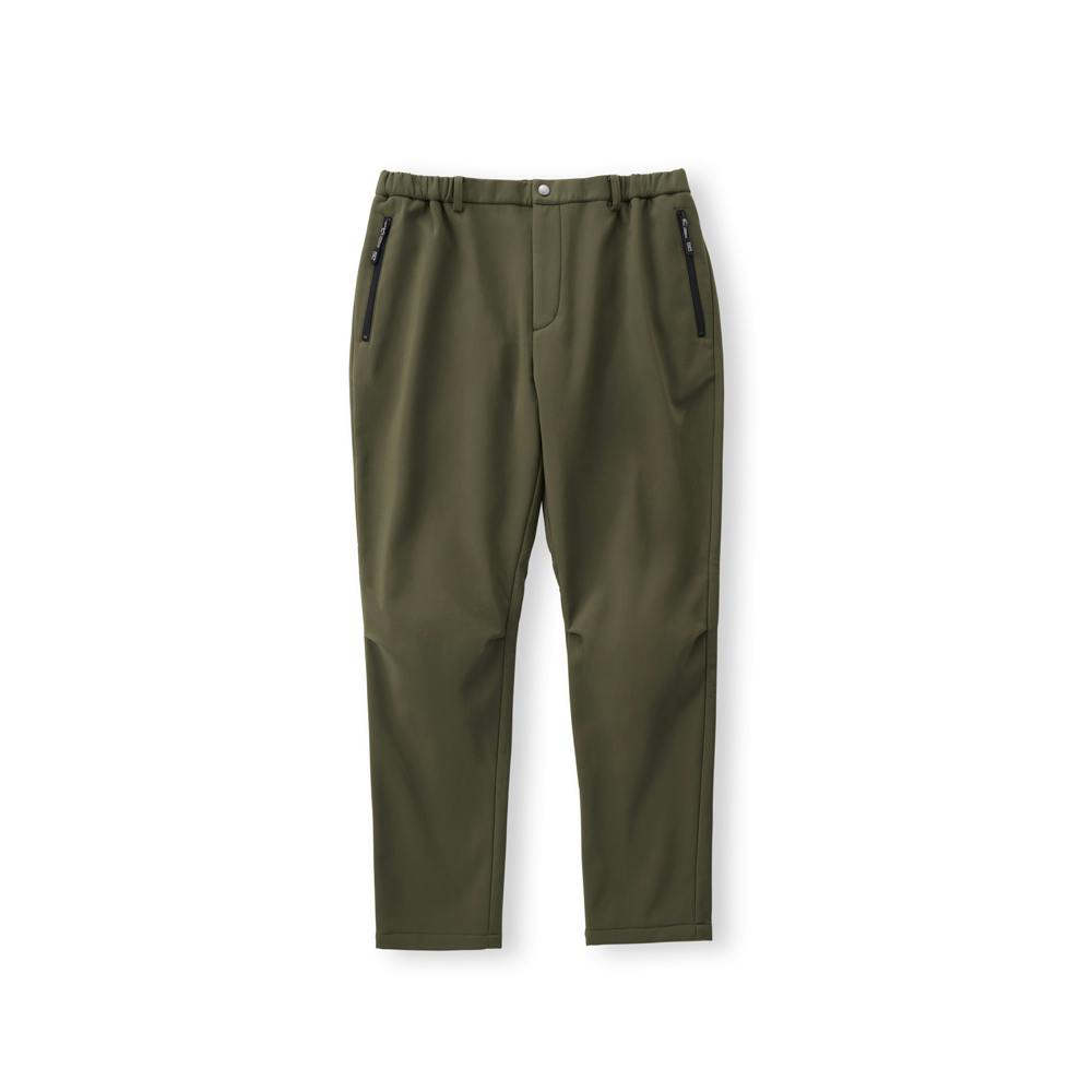 アイリスオーヤマ ストレッチ裏フリースボンディング 保温 パンツ カーキ/オレンジ FC22401-KHM【別送品】