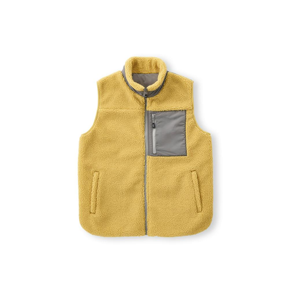 アイリスオーヤマ ボアフリース 保温ベスト イエロー FC22502-YEL【別送品】