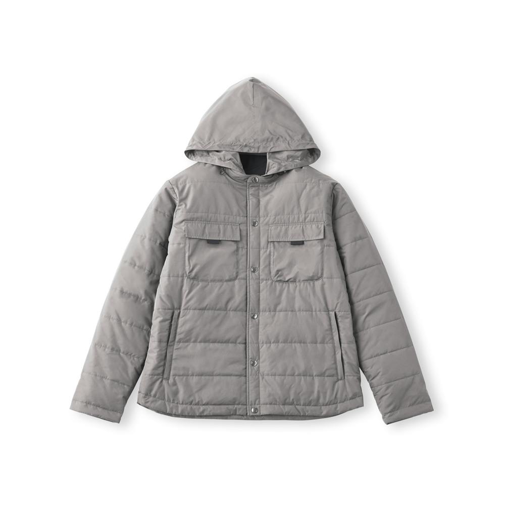 アイリスオーヤマ 中綿 保温フード付き ブルゾン ミディアム グレー FC22504-MGXL【別送品】