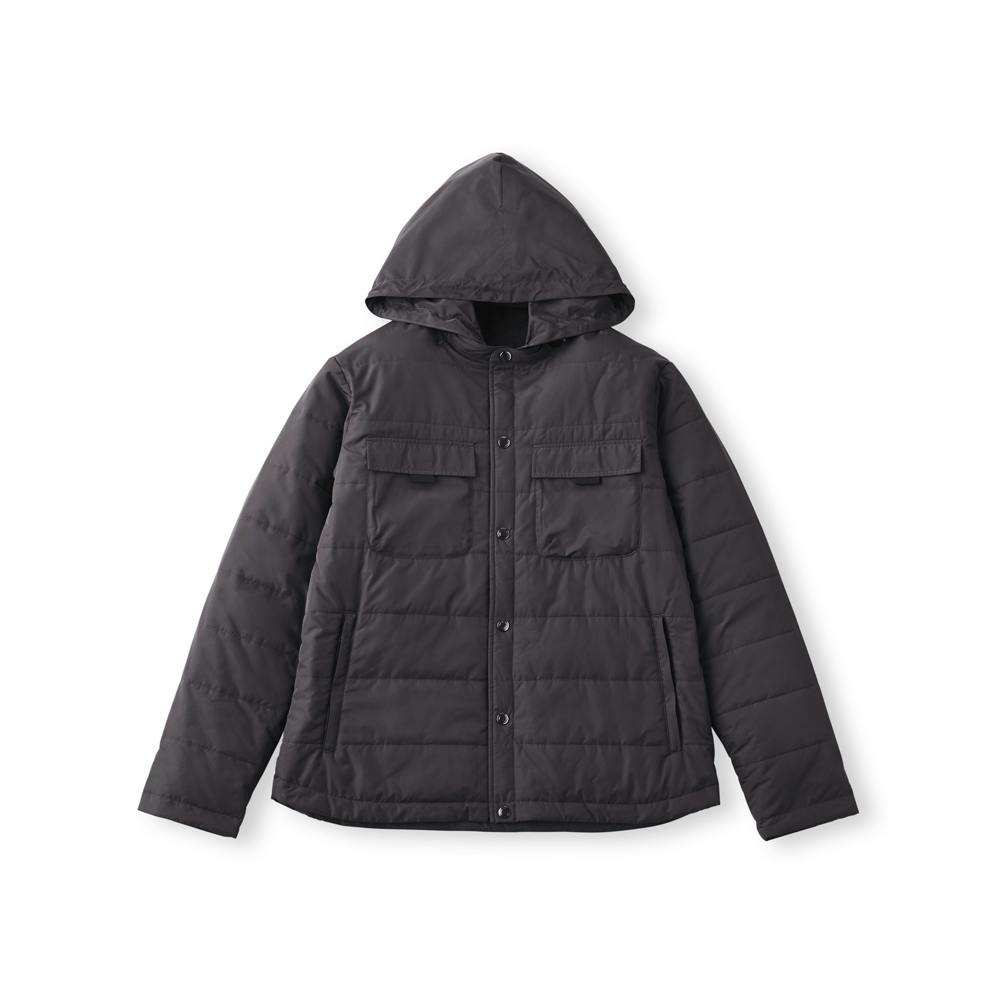 アイリスオーヤマ 中綿 保温フード付き ブルゾン 3Lサイズ ブラック FC22504-BK3L 4967576648028【別送品】