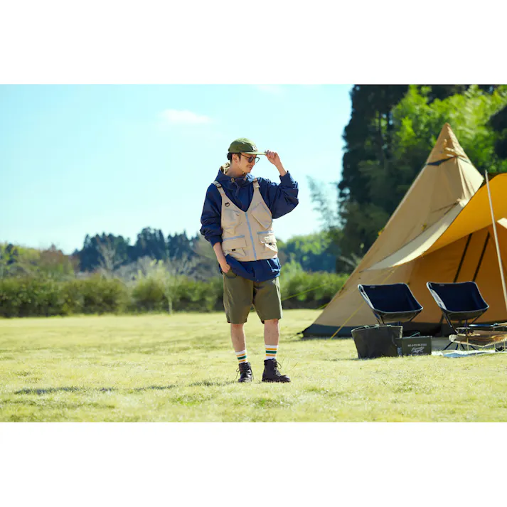 アイリスオーヤマ 防融加工 撥水マルチポケット ベスト Lサイズ ベージュ FC23103-BEL 4967576669009【別送品】