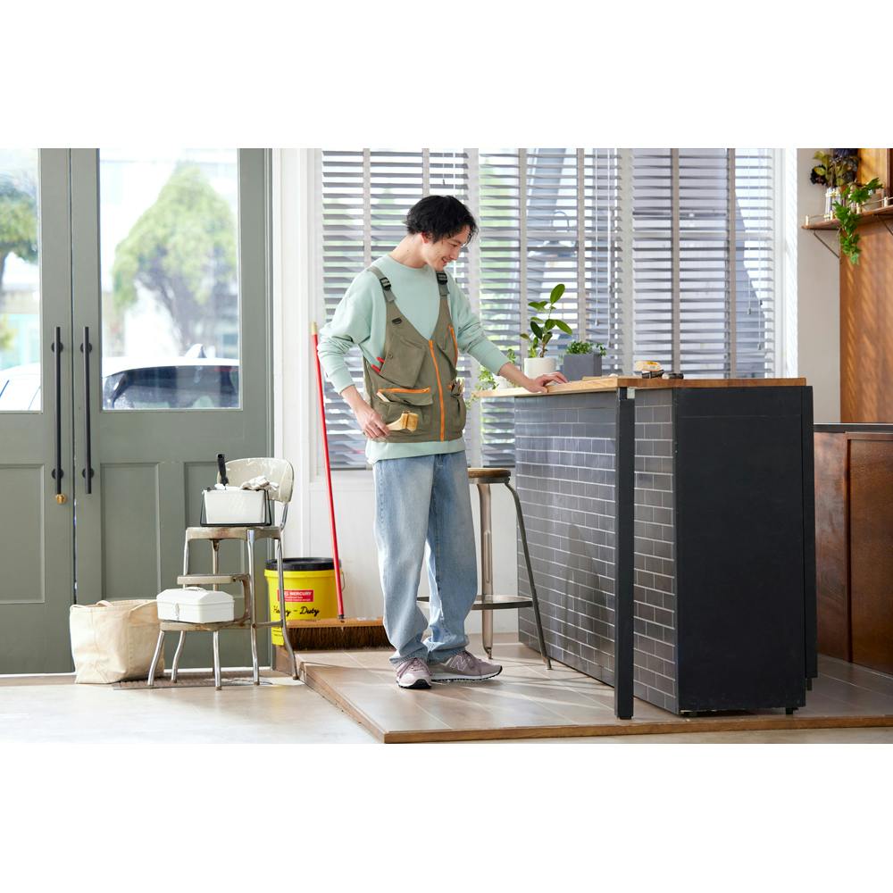 アイリスオーヤマ 防融加工 撥水マルチポケット ベストカーキ FC23103