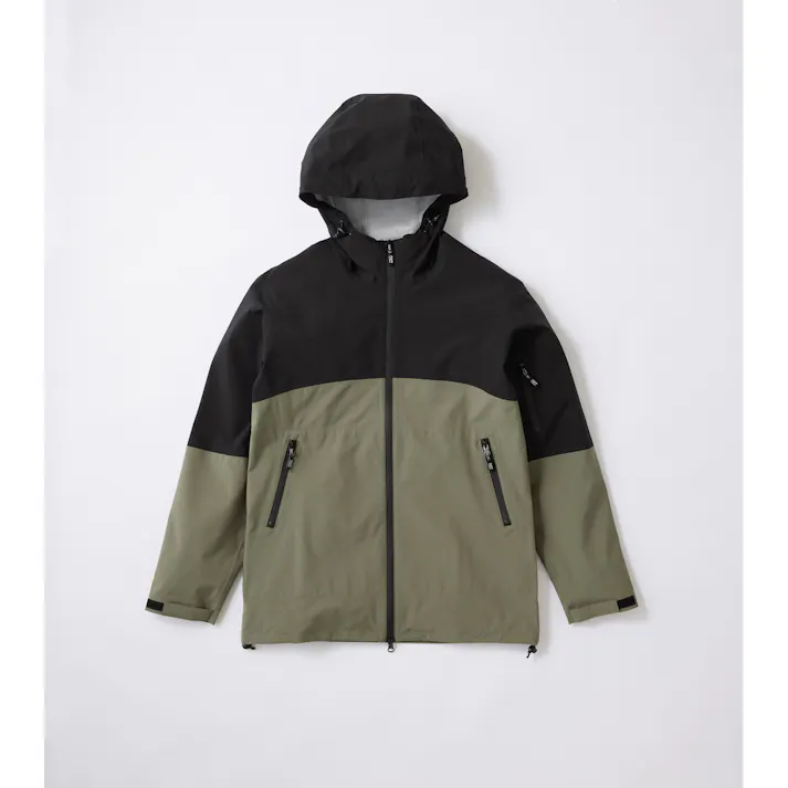 アイリスオーヤマ 防水マンパ XLサイズ ブラック/カーキ FC23104-BKXL 4967576669160【別送品】