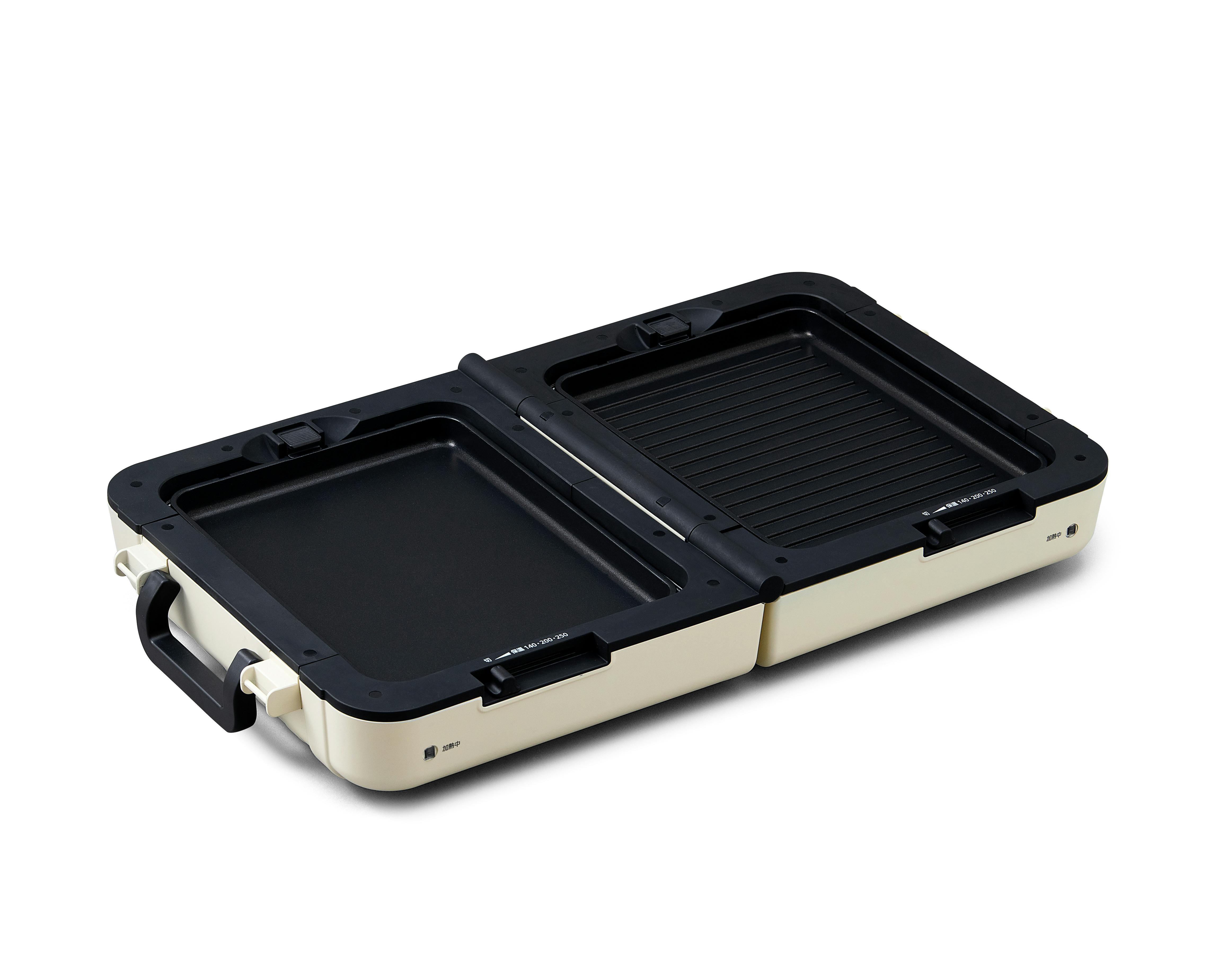 アイリスオーヤマ 両面ホットプレートワイド アイボリー DPOL-W31-C たこ焼き 折りたたみ 調理 4967576571265【別送品】