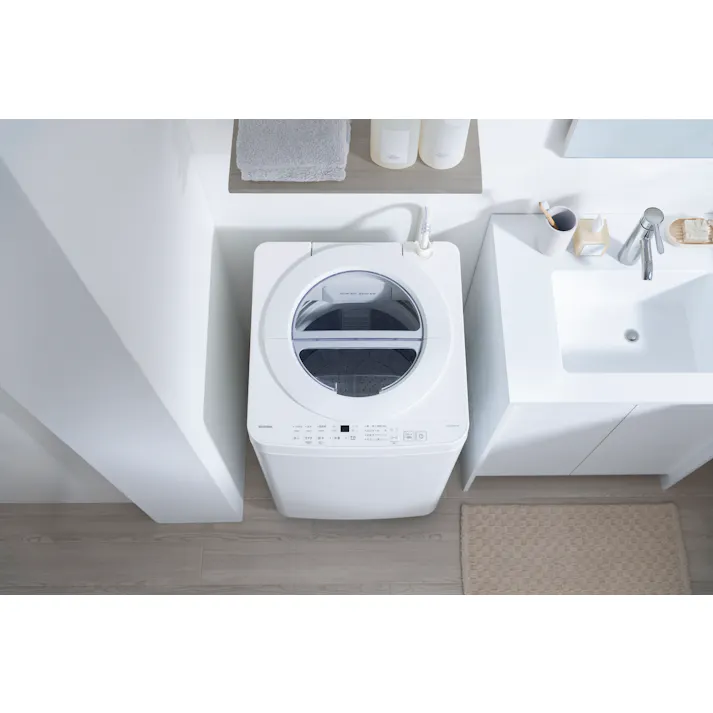 アイリスオーヤマ 全自動電気洗濯機 6.0kg OSH fit ホワイト ITW-60B01-W 時短 縦型 新生活 4967576795685【別送品】