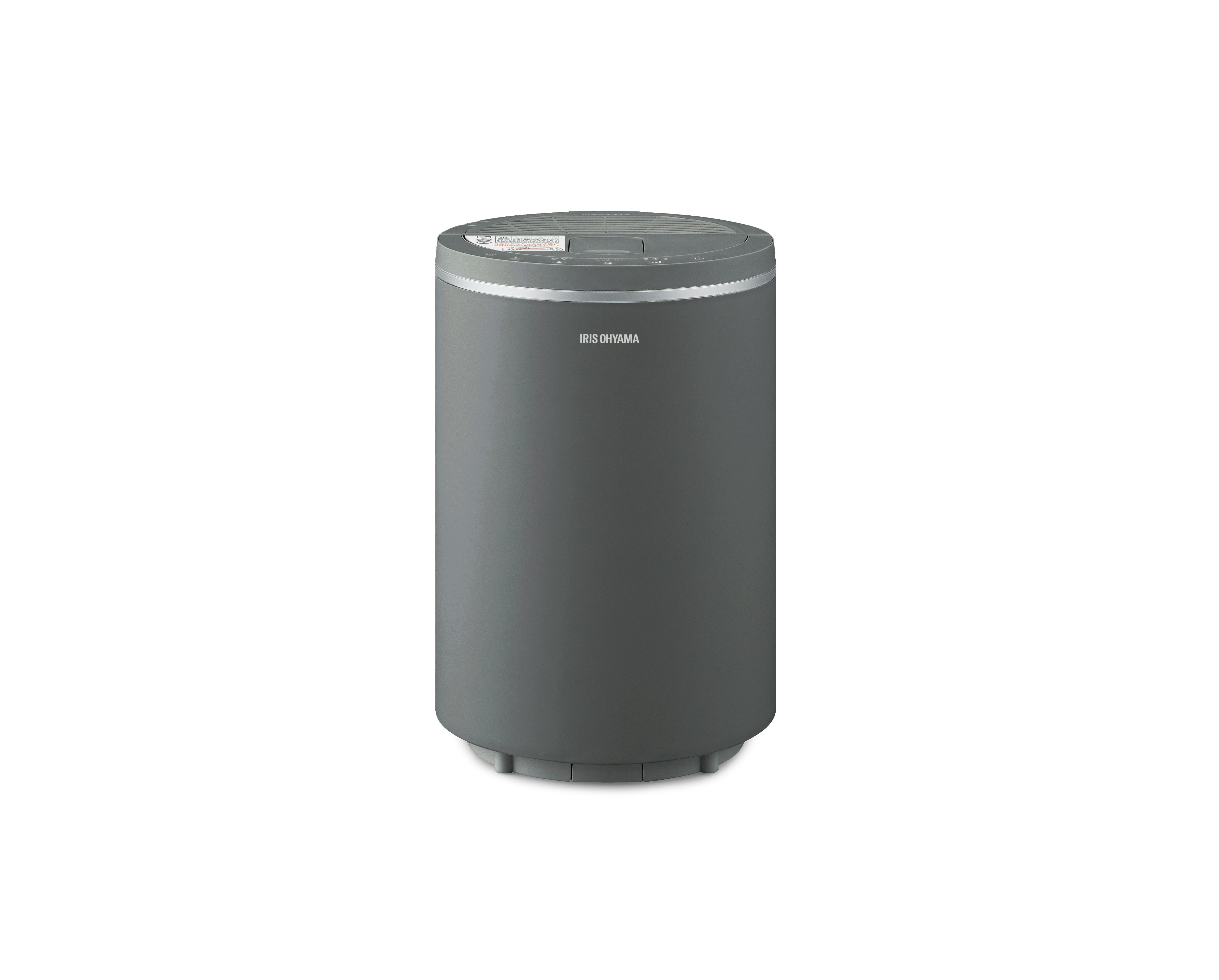 アイリスオーヤマ スチーム式加湿器 600ml グレー 衛生的 お手入れ簡単 チャイルドロック AHM-MHU60A-H【別送品】