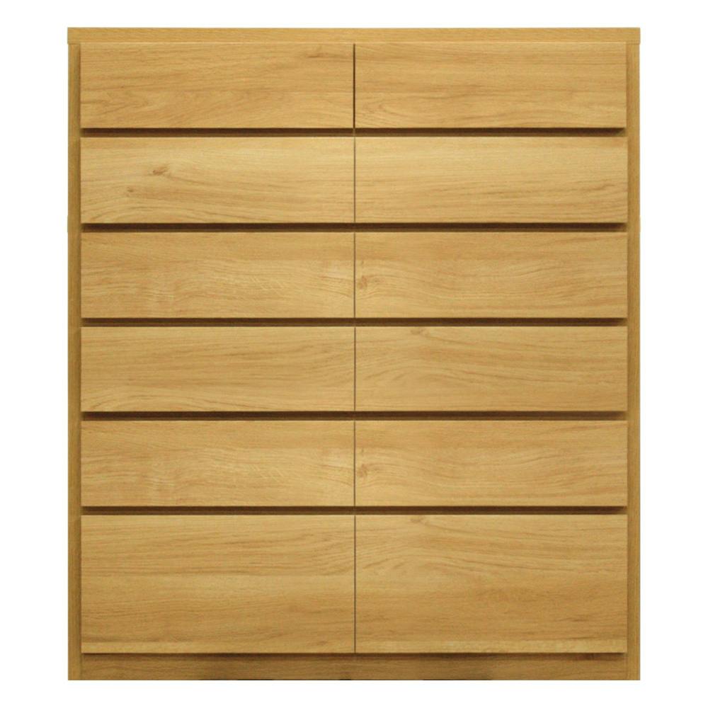 丸田木工 キューブ チェスト タンス 幅104 6段 オーク 収納 箪笥 大川家具 cu104600cwo【別送品】