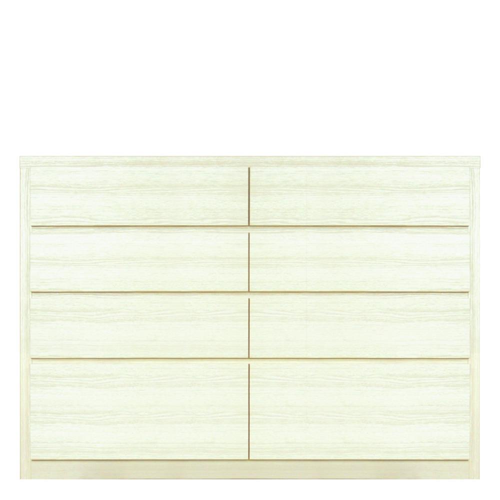 丸田木工 キューブ チェスト タンス 幅120 4段 ホワイト 収納 箪笥 大川家具 cu120400cwh【別送品】