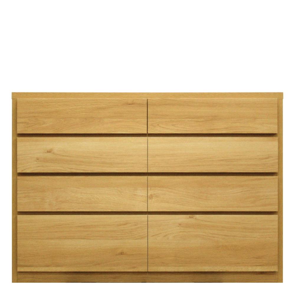 丸田木工 キューブ チェスト タンス 幅120 4段 オーク 収納 箪笥 大川家具 cu120400cwo【別送品】