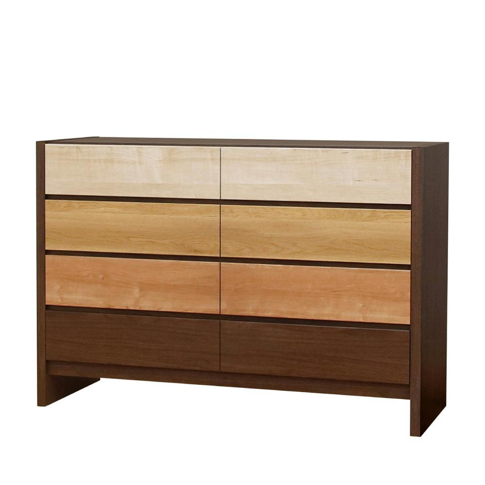 ブラウン木製チェスト 幅90cm 簡単組立 木製チェスト＜チェスカ＞90cm幅 4段 CSC-1190H | イオン