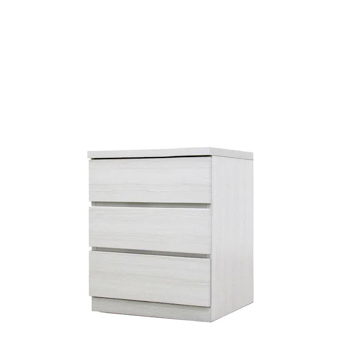 丸田木工 フィット チェスト タンス 幅50 3段 奥行44cm ホワイト 押入れ収納 衣類収納 衣装ケース fi050344cwh【別送品】