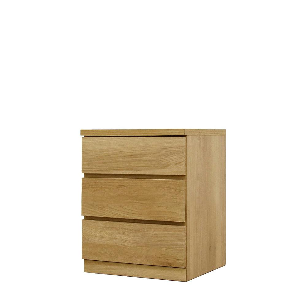 丸田木工 フィット チェスト タンス 幅50 3段 奥行44cm オーク 押入れ収納 衣類収納 衣装ケース fi050344cwo【別送品】