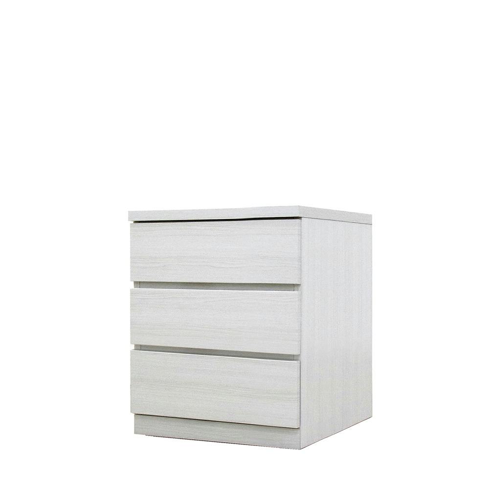 丸田木工 フィット チェスト タンス 幅50 3段 奥行55cm ホワイト 押入れ収納 衣類収納 衣装ケース fi050355cwh【別送品】