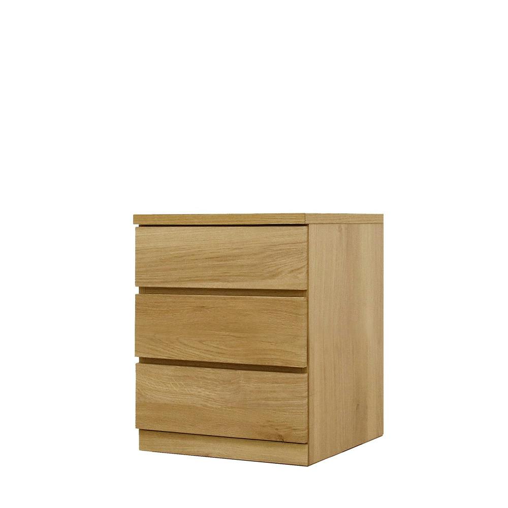 チェスト タンス 幅50cm 3段 奥行55cm 桐引き出し クローゼット 押入れ 収納 完成品 国産 大川家具 オーク 丸田木工 フィット fi050355cwo【別送品】