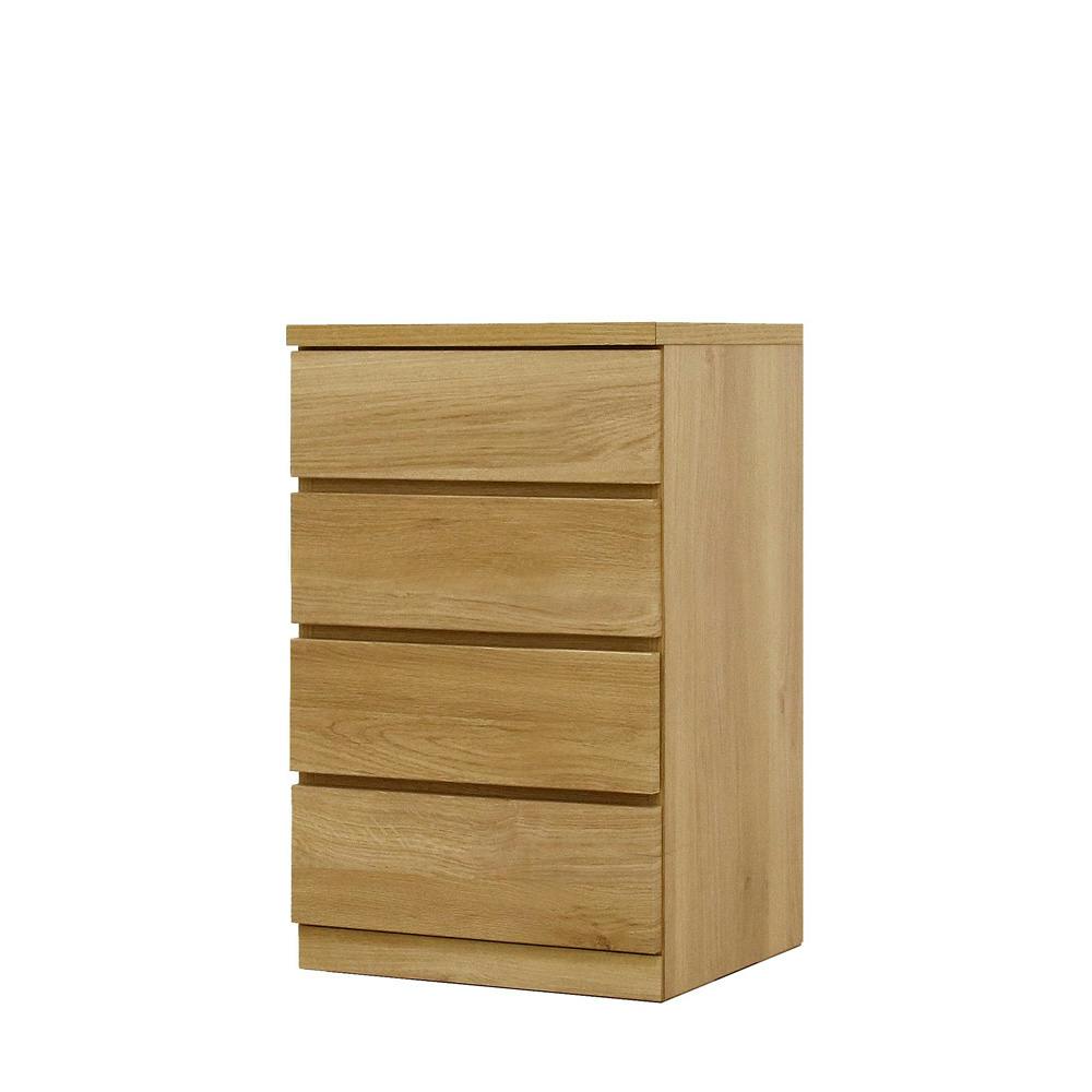 丸田木工 フィット チェスト タンス 幅50 4段 奥行44cm オーク 押入れ収納 衣類収納 衣装ケース fi050444cwo【別送品】