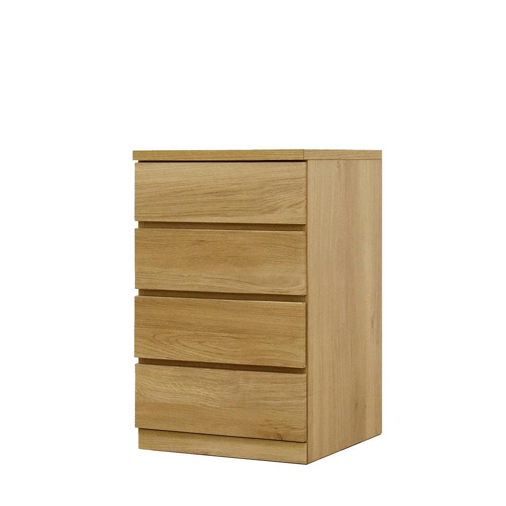 丸田木工 フィット チェスト タンス 幅50 4段 奥行55cm オーク 押入れ収納 衣類収納 衣装ケース fi050455cwo【別送品】