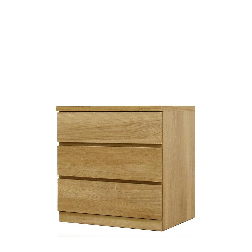 丸田木工 フィット チェスト タンス 幅60 3段 奥行44cm オーク 押入れ収納 衣類収納 衣装ケース fi060344cwo【別送品】