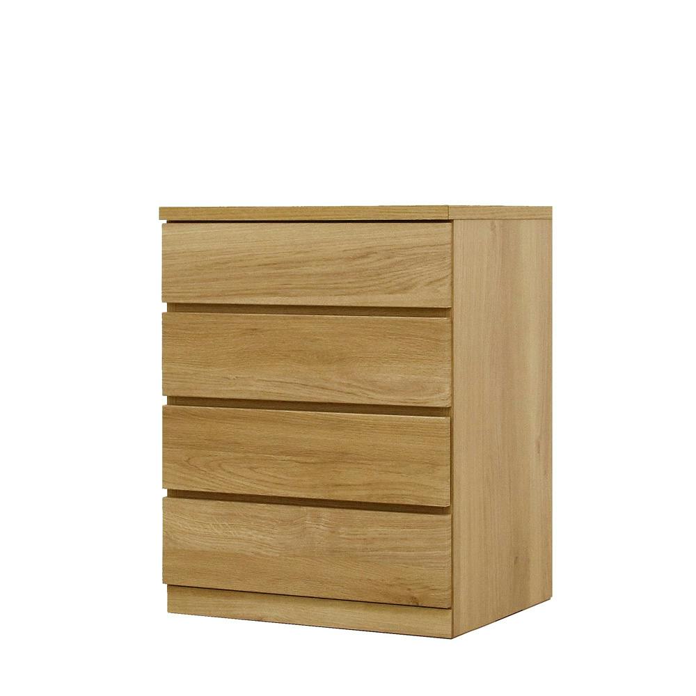 丸田木工 フィット チェスト タンス 幅60 4段 奥行55cm オーク 押入れ収納 衣類収納 衣装ケース fi060455cwo【別送品】