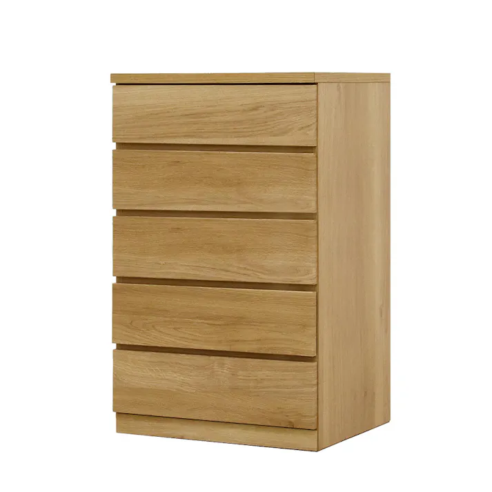 丸田木工 フィット チェスト タンス 幅60 5段 奥行55cm オーク 押入れ収納 衣類収納 衣装ケース fi060555cwo【別送品】