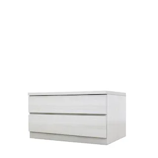 チェスト タンス 幅70cm 2段 奥行44cm 桐引き出し クローゼット 押入れ 収納 完成品 国産 大川家具 ホワイト 丸田木工 フィット fi070244cwh【別送品】