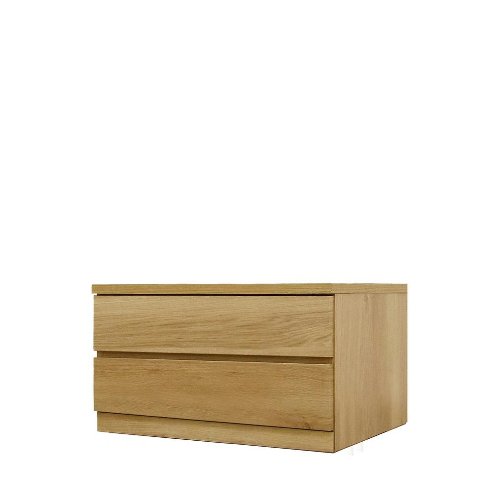 丸田木工 フィット チェスト タンス 幅70 2段 奥行55cm オーク 押入れ収納 衣類収納 衣装ケース fi070255cwo【別送品】