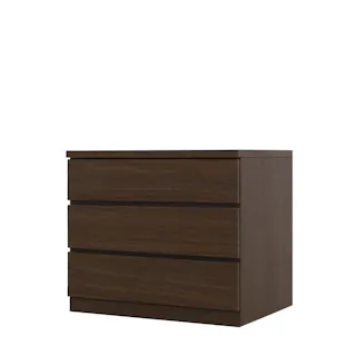 丸田木工 フィット チェスト タンス 幅70 3段 奥行55cm ウォールナット 押入れ収納 衣類収納 衣装ケース fi070355cwn【別送品】