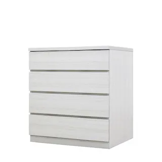 チェスト タンス 幅70cm 4段 奥行55cm 桐引き出し クローゼット 押入れ 収納 完成品 国産 大川家具 ホワイト 丸田木工 フィット fi070455cwh【別送品】