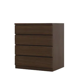 チェスト タンス 幅70cm 4段 奥行55cm 桐引き出し クローゼット 押入れ 収納 完成品 国産 大川家具 ウォールナット 丸田木工 フィット fi070455cwn【別送品】