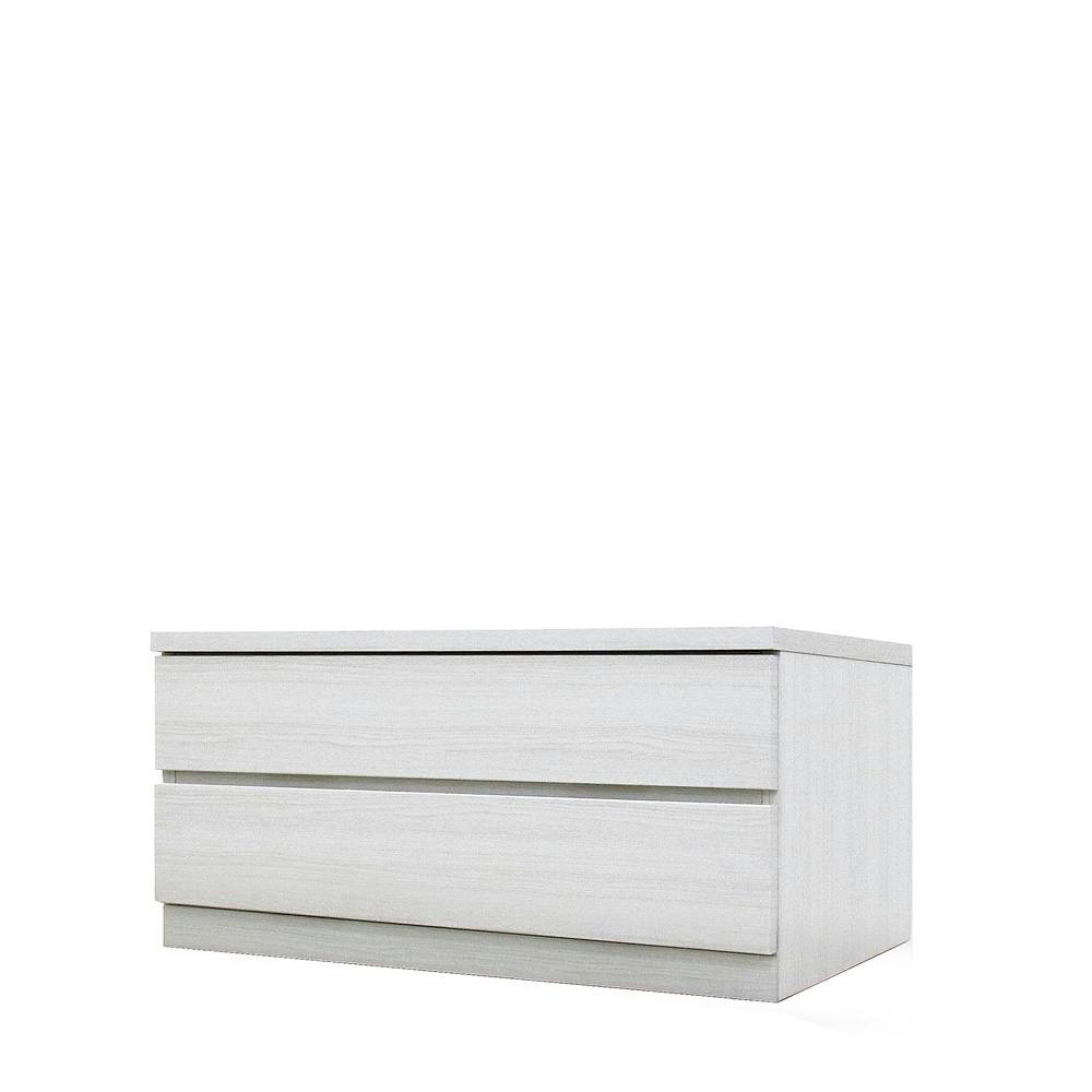 丸田木工 フィット チェスト タンス 幅80 2段 奥行44cm ホワイト 押入れ収納 衣類収納 衣装ケース fi080244cwh【別送品】