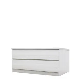 丸田木工 フィット チェスト タンス 幅80 2段 奥行44cm ホワイト 押入れ収納 衣類収納 衣装ケース fi080244cwh【別送品】