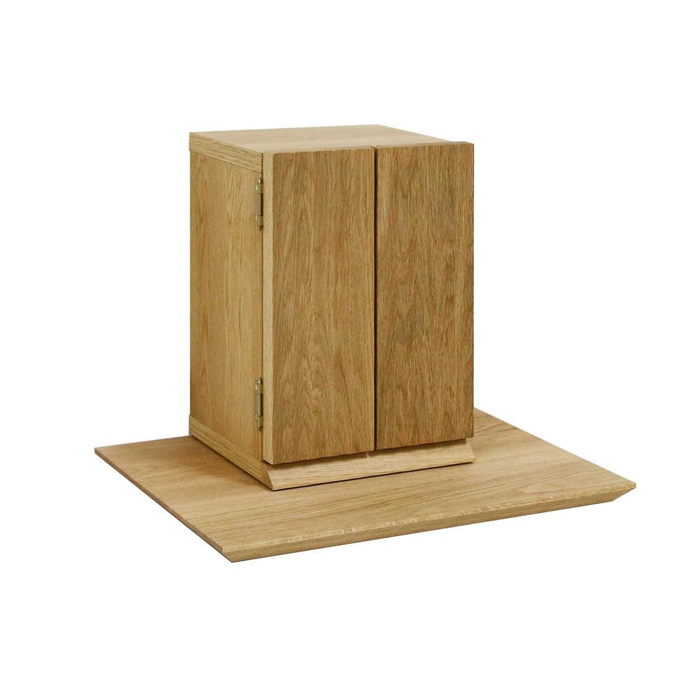 丸田木工 厨子型モダン仏壇 グルーブ ホワイトオーク 無垢板ステージセット 家具調仏壇 モダン仏壇 ミニ仏壇 gvset001bwo【別送品】