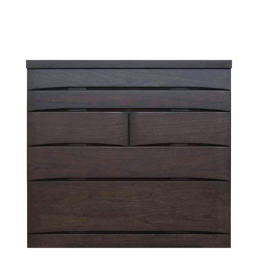 ダークブラウン 5段チェスト 扉付き収納桐タンス着物収納 ダークブラウン 5段チェスト 扉付き収納桐タンス着物収納
