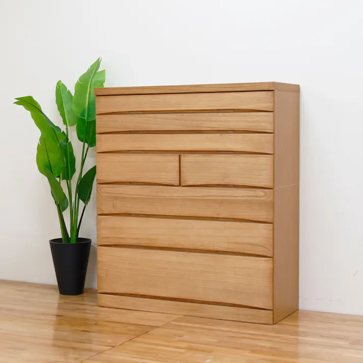 丸田木工 桐蔵 チェスト タンス 幅102 7段 ナチュラル 衣類収納 着物収納 桐ダンス kg102700cna【別送品】